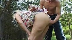 Mature Lady Lures Young boy Into The Woods