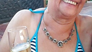 Grandma Olys loves to masturbate