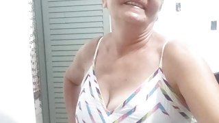 Masturbating granny Olys